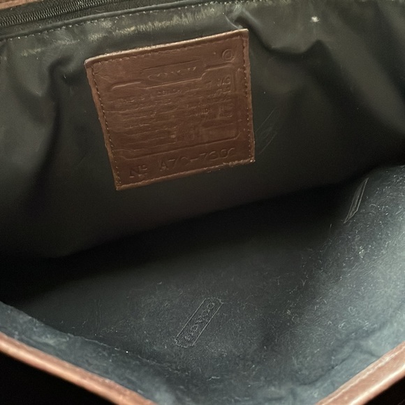 Vintage Large Leather Coach Tote and wallet - Picture 8 of 16